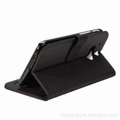 PU wallet case stand for HTC one 2